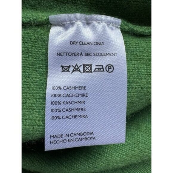 NWT Size S -  Anthropologie 100% Cashmere Milan Sweater in Green (NWT US$ 180) - Picture 11 of 16